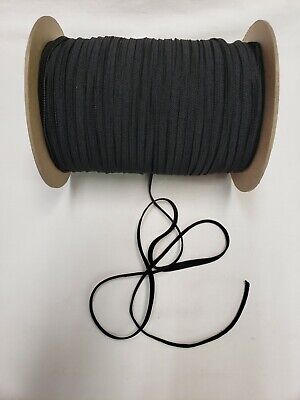 1//4 inch Knit Elastic 20 YARDS BLACK .25 inch quarter inch 1//4/" Elastic Sew