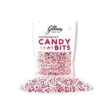 Gilliam Peppermint Candy Bits 10 Oz Bag Fine Crushed Dessert Topping Decorating