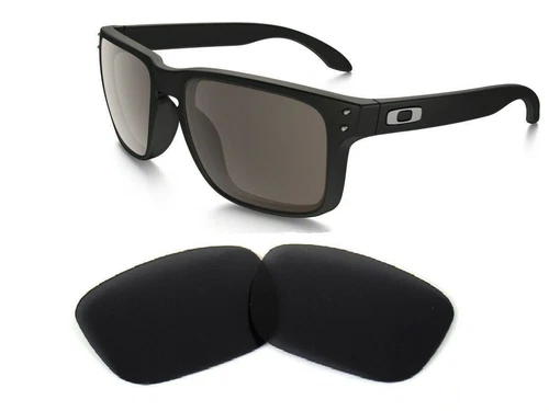 Galaxy Replacement Lenses For-Oakley Holbrook OO9102 Black Polarized 100% UVA&B - product listing photo