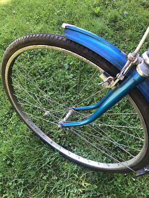Vintage BSA bicycle complete blue and white | eBay