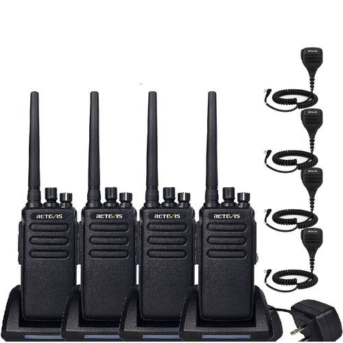 4Pack Retevis RT81P Digital 2 Time Slot IP67 Walkie Talkies+USB Cable