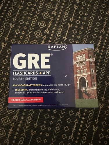 Kaplan GRE Prep Flashcards Fourth Edition 500 Vocabulary Words Spelling Bee - Picture 3 of 4