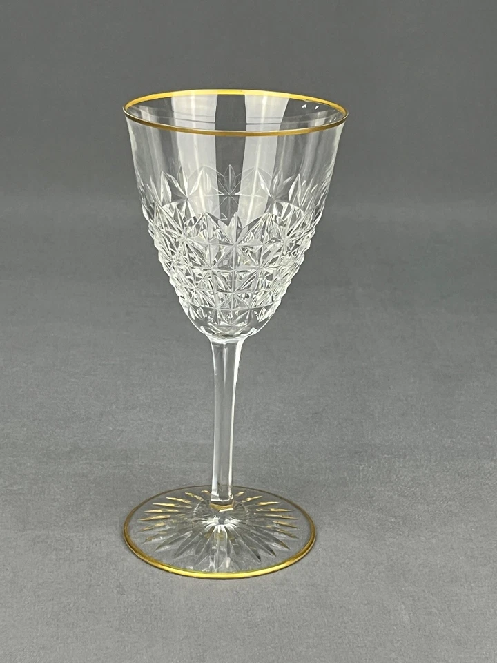 Baccarat Francia Cristal BELLINZONA ORO 6 3/4" Copa de Vino Foto 2 de 4