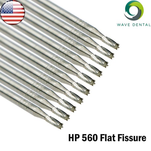 US 10 Pcs WAVE Dental Tungsten Carbide Bur Straight Fissure HP 555 - 563 Prima - Picture 52 of 76