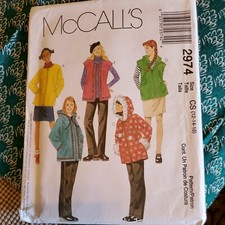 Sewing Pattern McCall's 2974 Teen Girls Jacket Coat Hoodie Pant Skirt Sz 12-16