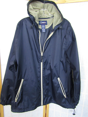 Catalina Outerwear 100% Nylon Light Weight Windbreak Full Zip Dk Blue Men's  L