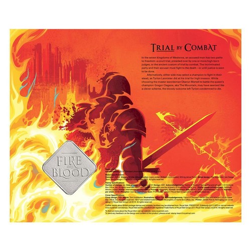 A Game of Thrones Clad Medal House Targaryen GEM BU Cover - Picture 5 of 6