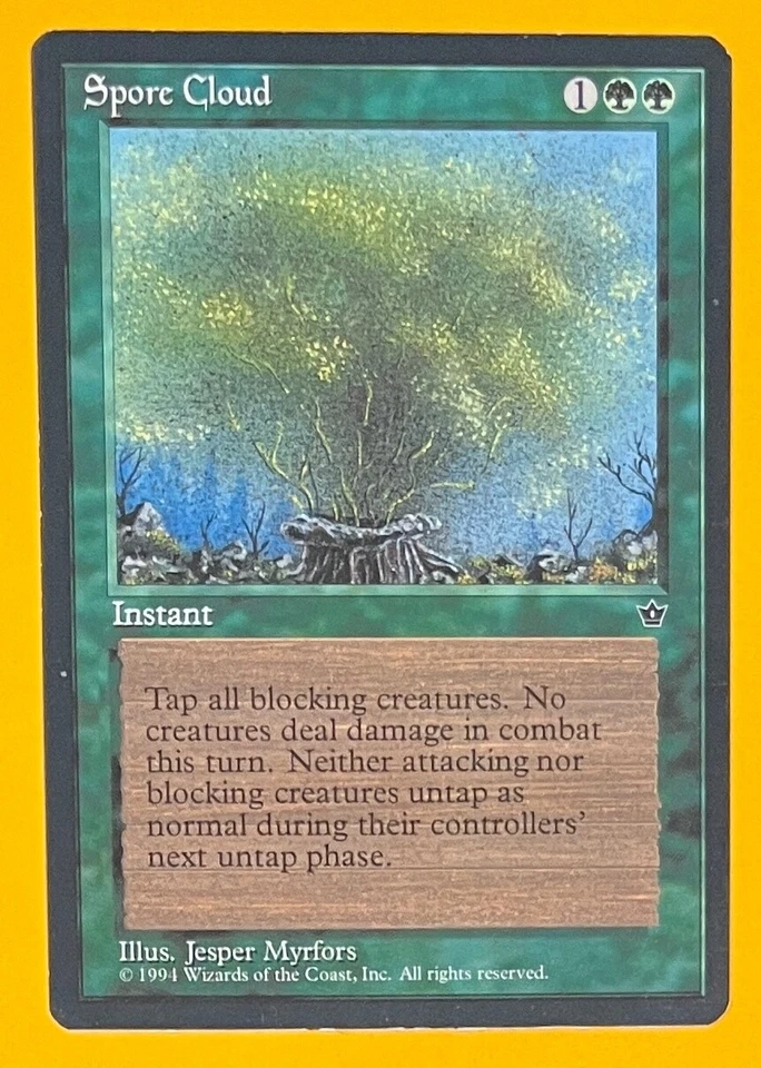 MTG SPORE CLOUD (Myrfors) Fallen Empires (Wyvern Back) (OldManMTG 010-588) - Image 2 of 4