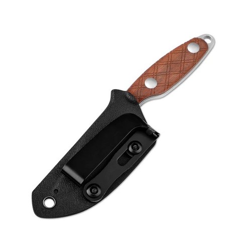 Cuchillo de hoja fija Kizer Muskrat mango de madera Mkuruti S35VN borde liso 1064A2 - Imagen 8 de 8