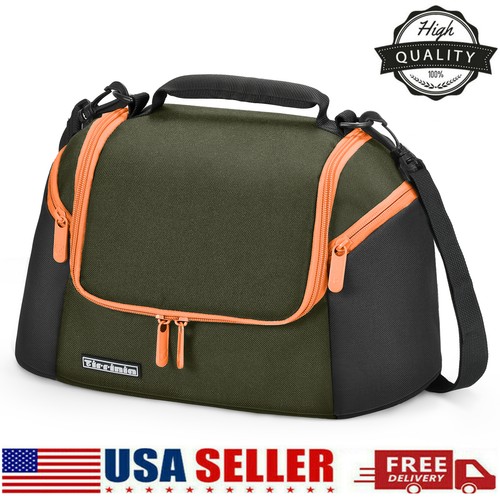Insulated Lunch Bag For Men Double Deck Soft Cooler Tote Leakproof Lunch Box - 第 1/7 張圖片