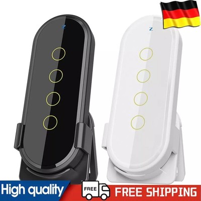 Tuya ZigBee Touch Light Switch 2.5D HD Tempered Glass Wireless Scene Switch DE