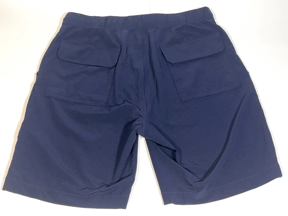 Pantalones Cortos Michael Kors Azul Marino Rendimiento Calce Clásico Elastizados Informales Corbata Cintura M Foto 4 de 4