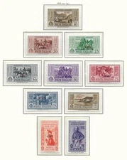 Egean Islands/SIMI stamps 1932 MI 88-97 MLH VF