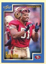 1999 Score Ken Norton football card #77 San Francisco 49ers
