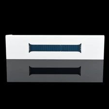 Apple Watch 38mm 40mm 41mm 2 3 4 5 6 7 8 9 SE Leather Link Band Baltic Blue -M/L