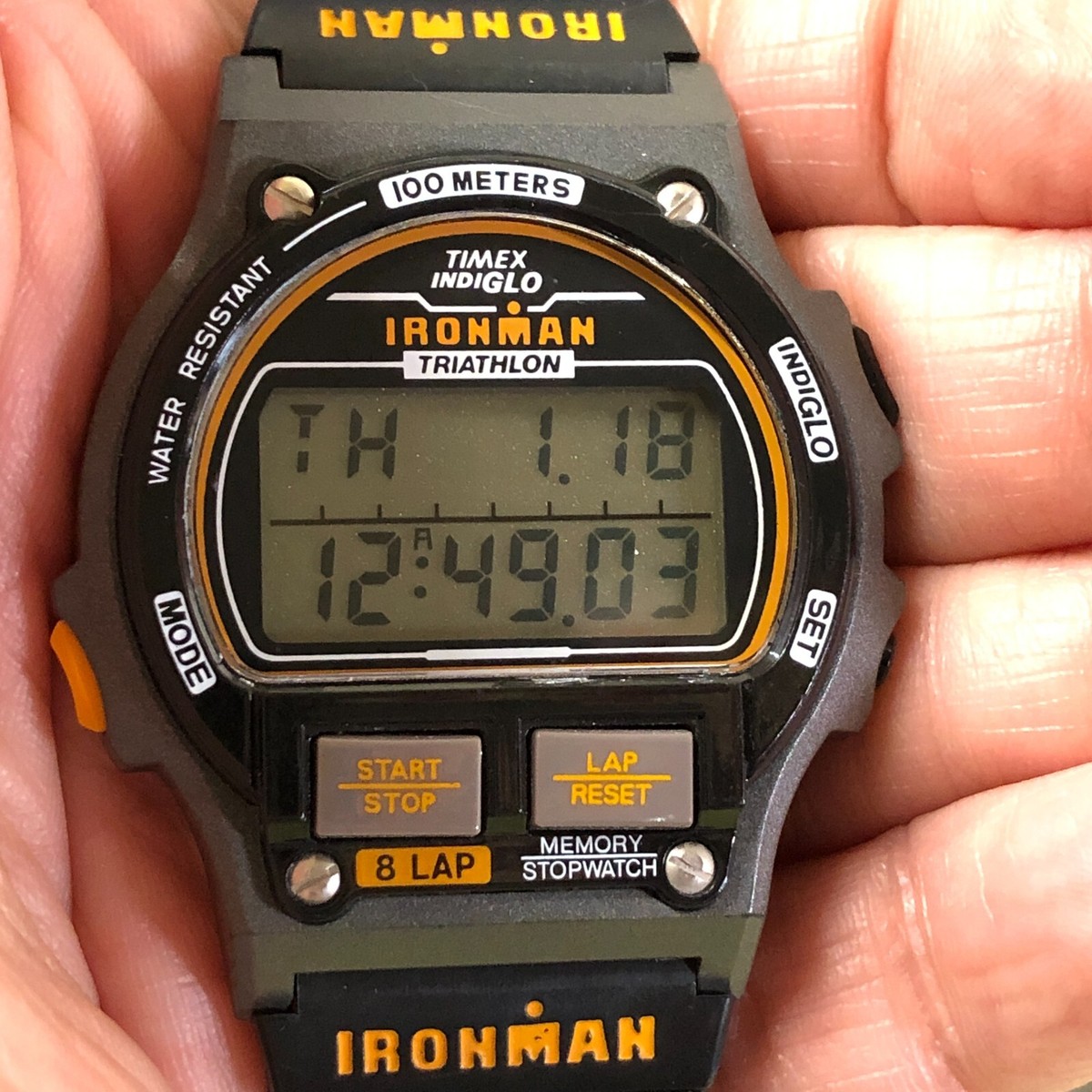 TIMEX  IRONMAN  TRIATHLON デジタル A423 TIMEX IRONMAN TRIATHLON デジタル腕時計 A1347 - メルカリ