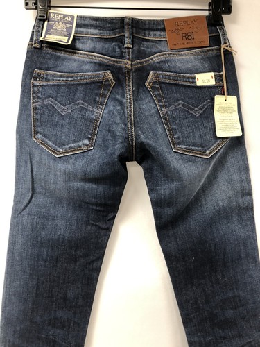 Jeans Woman Replay Ref WV521C 98% Cotton Size W25 Blue Color New - Picture 4 of 7