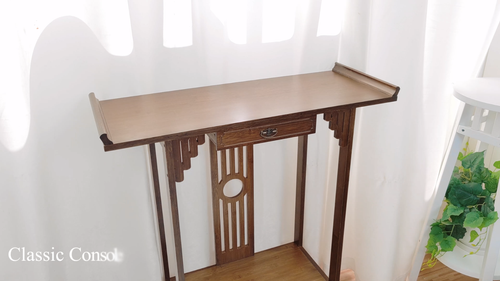 Finbar 81.5cm Solid Wood Console Table - New / Boxed - Video 1 of 1