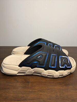 サンダル Nike Air More Uptempo Slide Black and Sanddrift FB7799-001 Nike Air More Uptempo Slide Sandals FB7799-001 Black