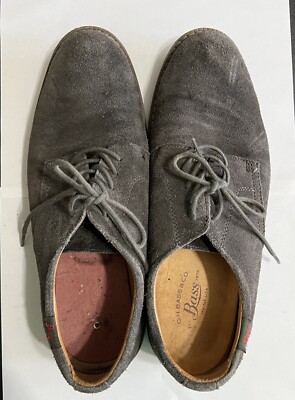 G. H. Bass Grey Suede Oxford Shoes s-l400.jpg main image 2