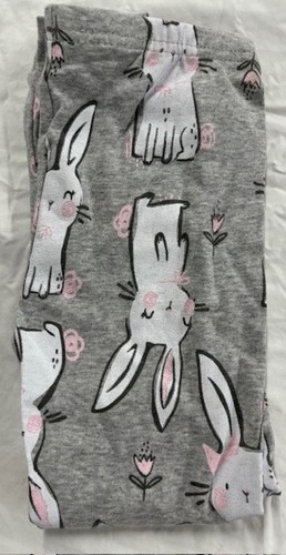 CARTERS GIRLS HOP TO BED 3 PIECE SET PAJAMA (PINK/GRAY 4T)NWT - Picture 3 of 4