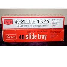 Lot of 4 Vintage Sears 40 Slide Tray End Lock For all Projectors TDC-Type