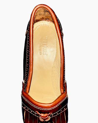 GH Bass Men Leather Michael Brown Weejuns Kiltie Tassel Loafer Shoe 9.5 D - Picture 6 of 7