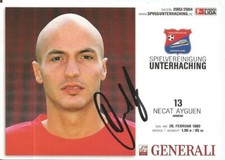 Necat Ayguen-SpVgg Unterhaching-season 2003/2004-autograph card
