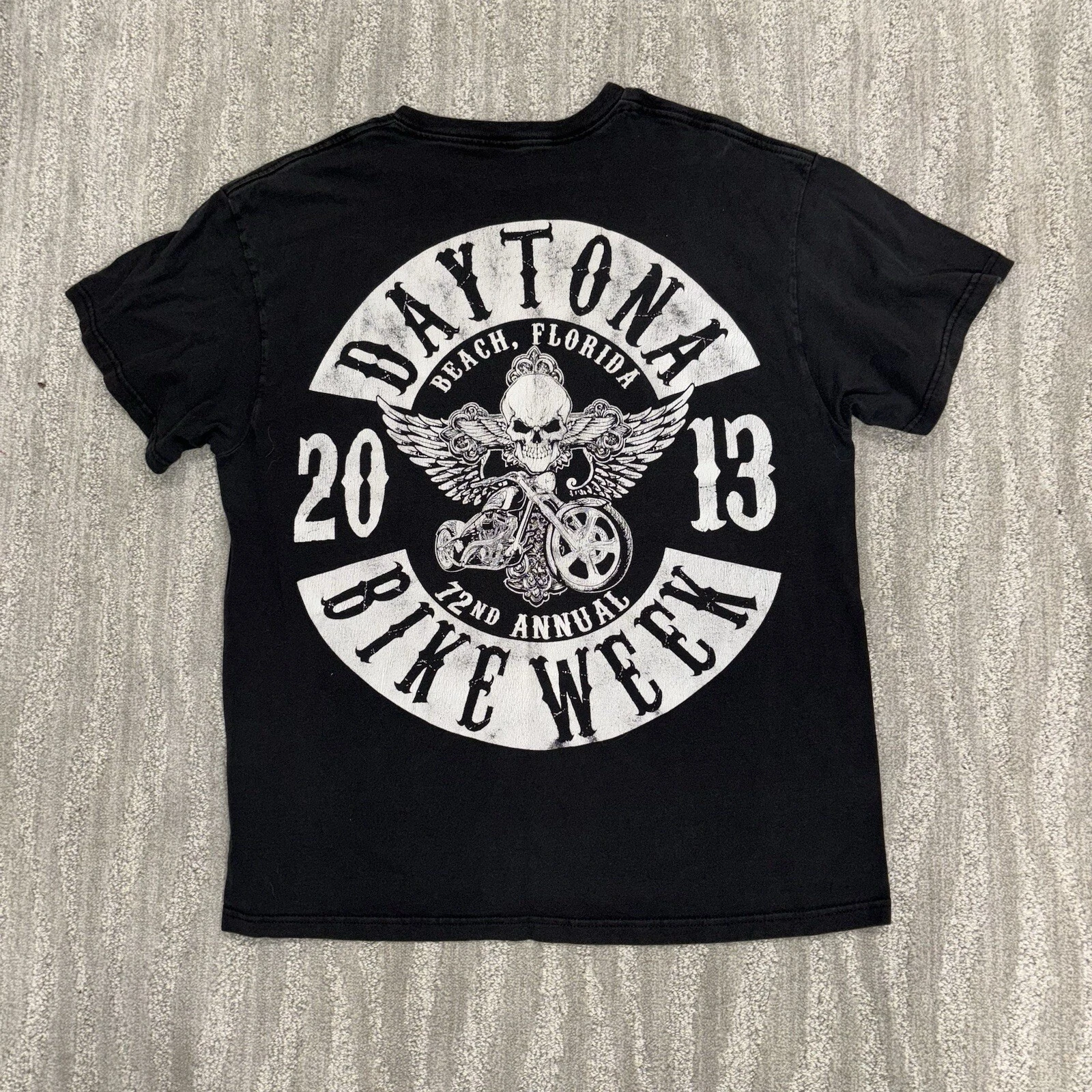 Daytona Bike Week 2013 Black Men’s Short Sleeve T-Shirt Size L