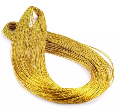 100Yards Multicolor Metallic thread Ribbon Fabric Cloth Felts - Picture 9 of 9