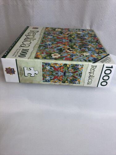 MasterPieces Replica Arance Puzzle Lino 1000 Pezzi Uccellini Farfalle NUOVO - Foto 3 di 8