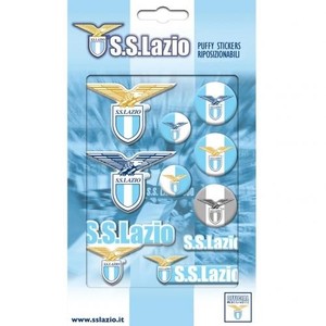 S S Lazio Football Club Official 10 Assorted Bubble Puffy Stickers Crest Badge Ebay