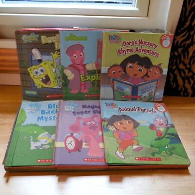 Nick Jr Scholastic Hardcover Children's Books Dora Blue's Clues Backyardigans