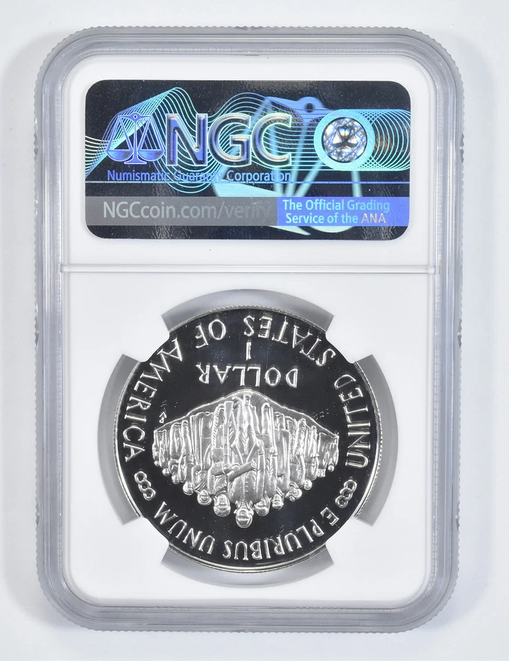 1987 S Constitution Commemorative Proof Silver Dollar NGC PF70 - Image 2 of 4