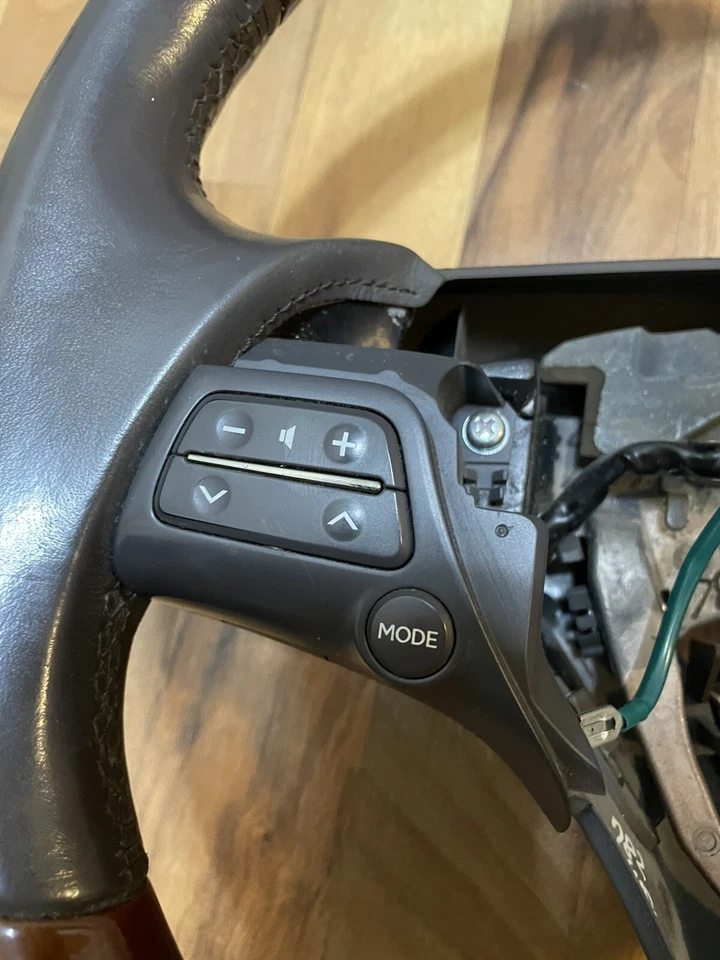 06-11 Volante Lexus GS300 GS350 GS430 GS450H madera cuero OEM GRIS Foto 3 de 4