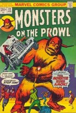 MONSTERS ON THE PROWL #22*MARVEL COMICS*MAR 1973*VG/4.0 STOCK IMAGE*TNC*