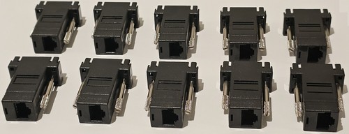 10 x Modular Adapter DB9F to RJ45F Adapter -Fresenius (K & T) machine compatible - Picture 3 of 3