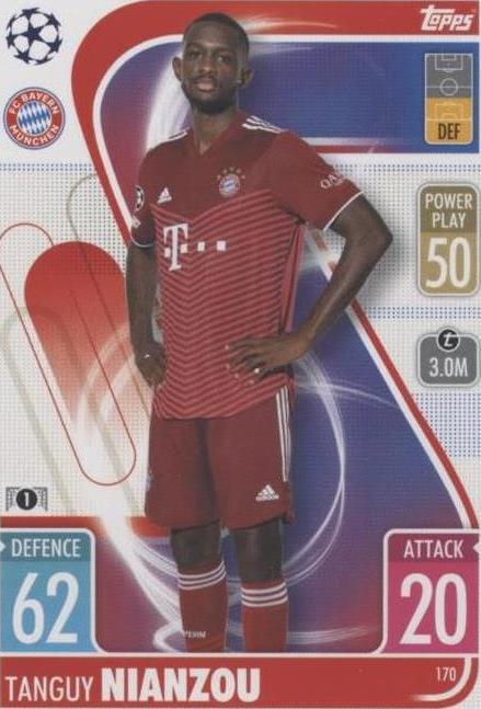 2021-22 Topps Match Attax UCL Tanguy Nianzou #170 - 1 of 2