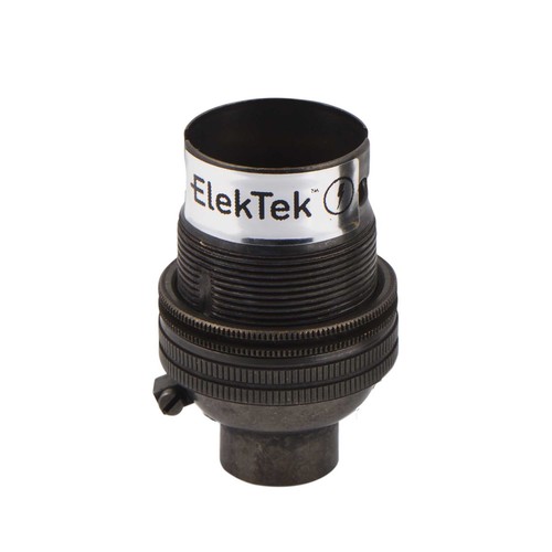 ElekTek B22 Unswitched Bayonet Light Lamp Bulb Holder Socket 10mm or 1/2" inlet - Picture 13 of 27