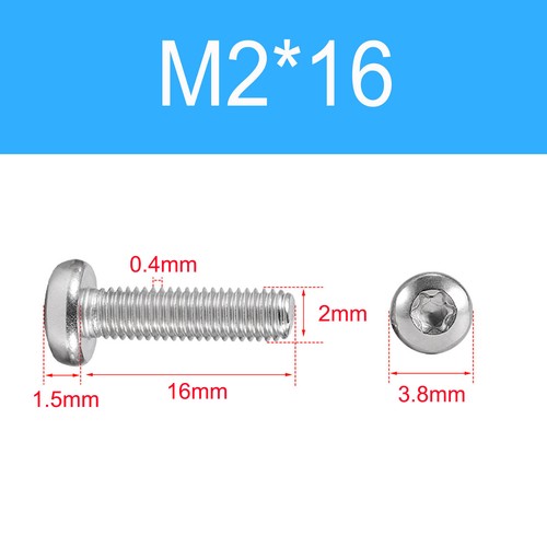 Linsenschrauben DIN 7985 TORX A2 Edelstahl V2A M1,4 M1,6 M2 M2,5 M3 Linsenkopf - Bild 21 von 61