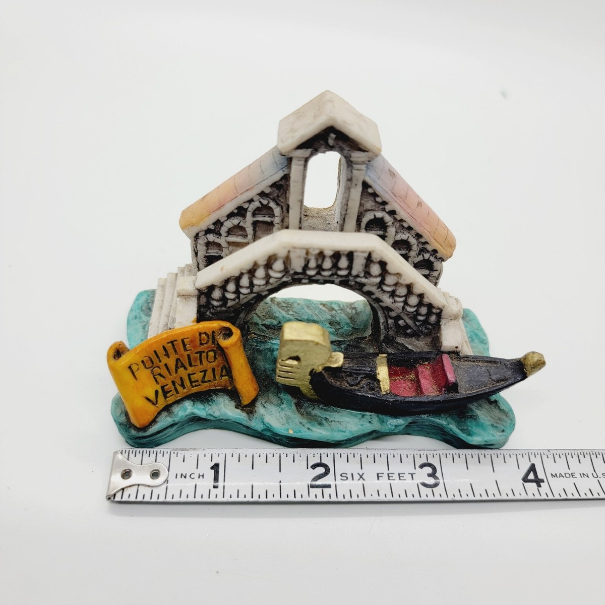 Vintage Giovanni Moro Veneza Miniature Ponte Di Rialto Venezia