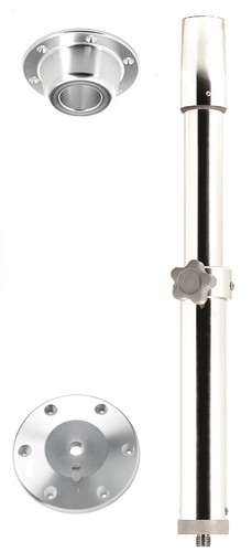 Vetus easy-mount removable table pedestal 50-70cm with swivel - adjustable - 第 1/6 張圖片