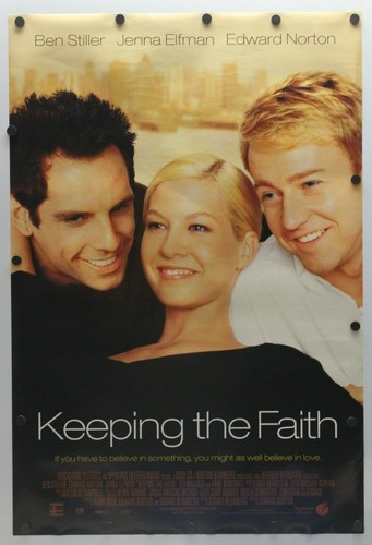 Keeping the Faith 2000 Double Sided Original Movie Poster 27" x 40"