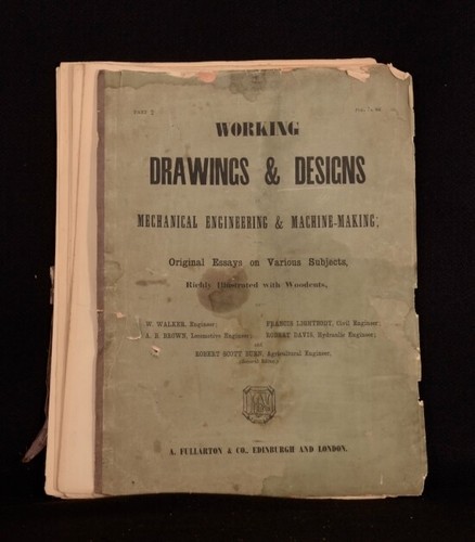 1864-8 8Vols Walker Brown Lightbody Davis Working Drawings & Designs 1st Edition - Picture 4 of 12
