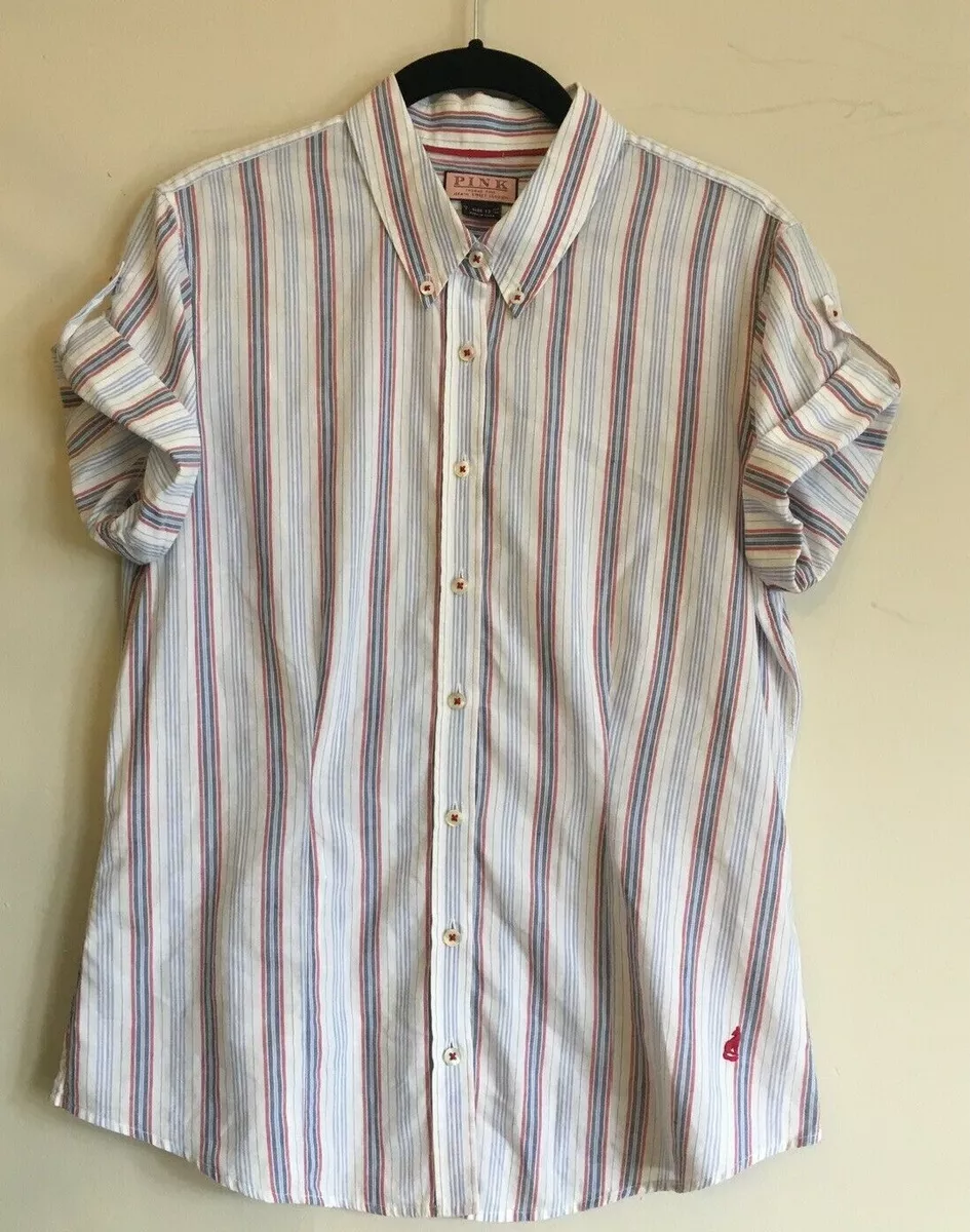 Thomas pink short sleeve shirts clearance