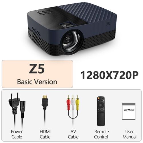 2022 Projector Full HD 1080P LED Theater Smart TV MINI Beamer Mobile 4K Video - Picture 8 of 10