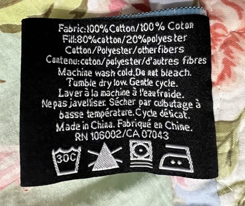 CYNTHIA ROWLEY Full/Queen Comforter/2 King Pillow Shams Floral Reversible Cottag - Picture 8 of 9