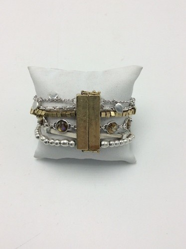 $59 Lucky Brand Abalone multi chain Bracelet" 534A - Picture 4 of 6