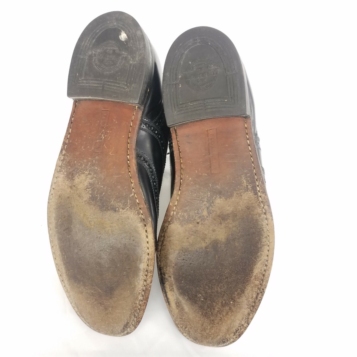 ドラ Florsheim 20330 Wingtip Oxfords Dress Shoes Solid Black Mens
