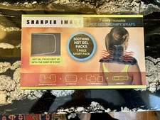 SHARPER IMAGE SOOTHING HOT GEL PACKS THERAPY WRAPS 7 PIECE REUSABLE #3320061
